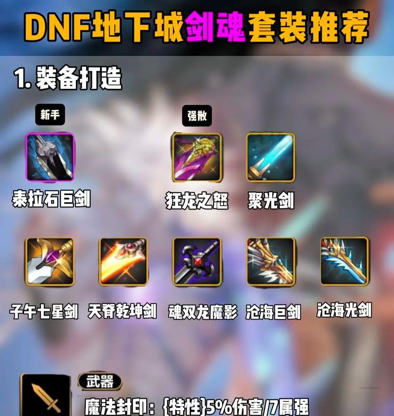 dnf剑魂110级史诗融合选择指南？如何选择最佳融合装备？