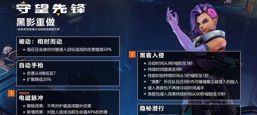 守望先锋中如何应对黑影？黑影技能有哪些克制方法？