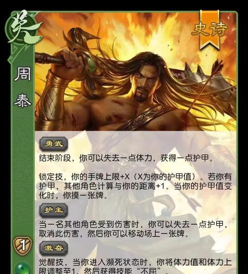 三国杀周泰最适合搭配哪些技能？技能组合的策略是什么？