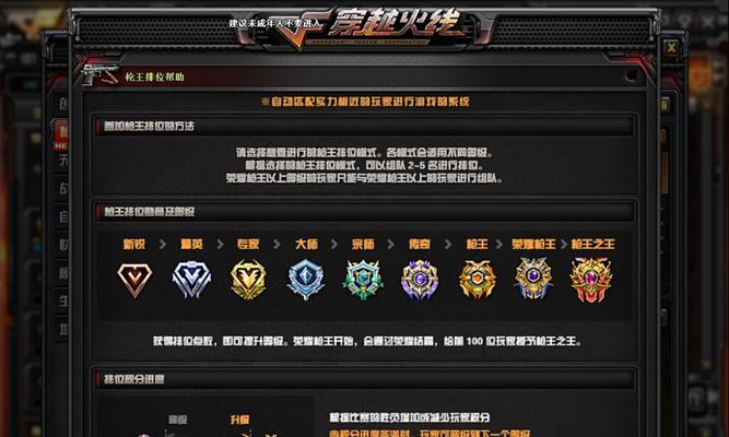 穿越火线枪王排位应该怎么打？提高排位的策略是什么？